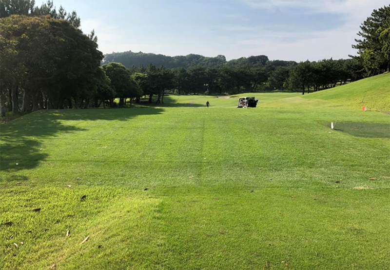 ザ　ナショナルカントリ倶楽部　千葉　（千葉県）東コース　３番ホール歩経路 施工２ヶ月後